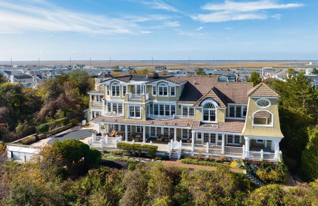 Avalon NJ luxury beachfront homes aerial view Seven Mile Island real estate